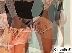 huge tittied blonde samantha saint enjoys fun anal play