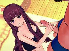 Fern se quita el traje de ba�o para poder coger en hentai 3d