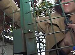 mya lorenn got her ass slammed hard in a wild french trio