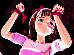 i'm playing this game challenge with purupuru haruka in 3d hentai anime.