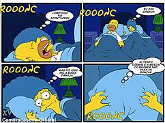 Yo, check this wild Simpsons parody cartoon with cop sex!