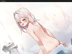 living with step sister when parents not at home, she gives blowjob creampie in hentai cowgirl riding 😍