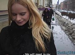 casting newbie enjoys riding cock in bent over cowgirl and doggystyle pov