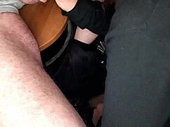 My wife sucks my big cock secretly and swallows everything