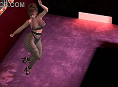 alexxa flux dancing solo in anime style