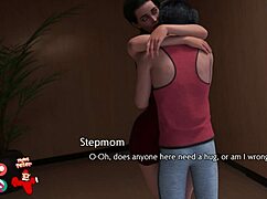 Young Brunette Milf Sucks Old Man's Big Tits