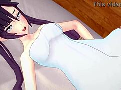 Damn, Mona drops her towel to fuck hard in uncensored hentai!