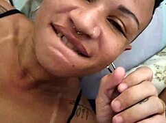 Milf Provokes Guy Gets Pussy Fucked And Cum Inside At Pole