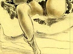 vintage cartoon drawings from the past