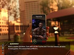 Stunning Long Haired Brunette Feels Emotions in Taboo Hentai 3D Game Move the Chains 05