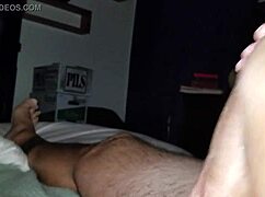 oiled handjob with precum from amateurs