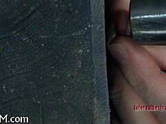 Stuffing cutie with hard toy!