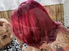 fucking my mother-in-law with buttplug until orgasm in her ass