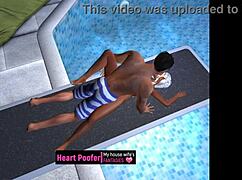 Cartoon Sex Taken At Public Pool Jumping Board.