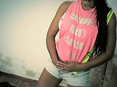 Sônia Kel Engineer Undresses and Rips Clothes While Masturbating Solo in Portuguese Anime