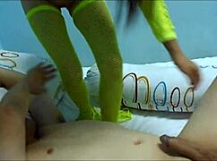 Korean Lai Yung rides and sucks