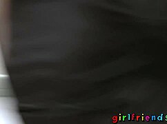 Student Katty West masters big cock in rough group banging