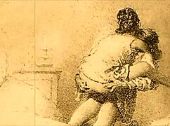 vintage erotic illustration brings retro charm.