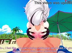 Arlecchino Bikini Beach Sex in 3D Genshin Impact! 😍