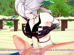 Arlecchino Bikini Beach Sex in 3D Genshin Impact! 😍