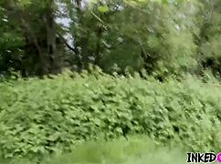 Yo, this tattooed brunette with big tits got used hard!