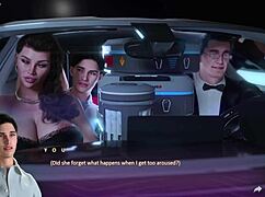 Unhappy Stepmom Wife Bangs Boytoy in Front of Hubby, Teasing Pervert in 3D Hentai Game