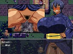 Tanned Girl Natsuki in Hentai Game Ep 35 Exhibitionist Peeing Makes Her Pussy Wet with Monster Cock