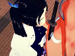 Aoi Kanazaki Sucks Tanjiro's Monster Cock!