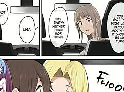 gals gather at imaizumi's house in episode 12