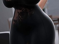 Unhappy Stepmom Wife Bangs Boytoy in Front of Hubby, Teasing Pervert in 3D Hentai Game