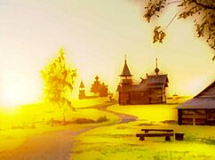 Russian Girl in Village Hentai 2D Cartoon Porn