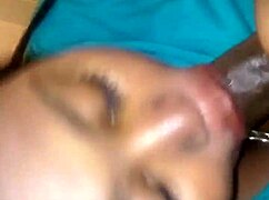 caught the ebony teen jerking off, so i gave him a sloppy handjob