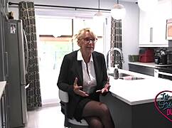 bianca is a plump quebecois milf posing in sexy lingerie