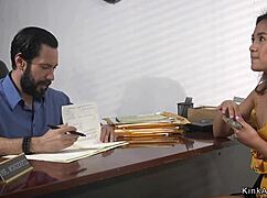 big cock guy fucks petite asian slave