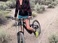 Rubbing my clit on a stranger's balls sparked wild tension