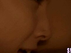 ナチュラルおっぱい女子二人が大学でロマンチックに絡む