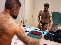 Hey man, you getting all horny in the bathroom again?