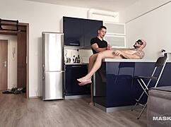 yo, check this cute jock sucking off a masked hunk