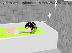 Koko a strips completely in the bath for solo show