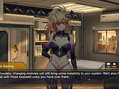 Robolife2 Nova Duty Sexdoll Gets Pussy Fingering for Stability Orgasm in Hentai Game