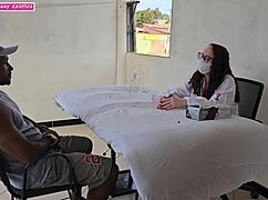 Dominant MILF in Lingerie Enjoys Anal With Small Cock Client