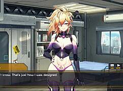 Robolife2 Nova Duty Sexdoll Gets Pussy Fingering for Stability Orgasm in Hentai Game