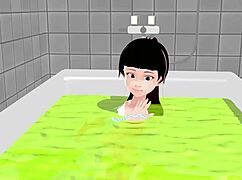 Koko a strips completely in the bath for solo show