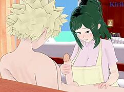 inko midoriya and katsuki bakugo share intense creampie sex in my hero academia hentai