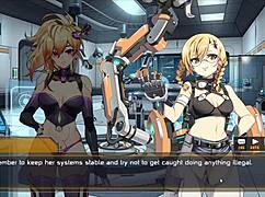 Robolife2 Nova Duty Sexdoll Gets Pussy Fingering for Stability Orgasm in Hentai Game