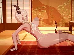 busty owari from azur lane gets hardcore fucking and orgasm in 3d hentai