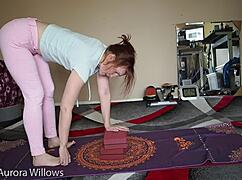 I Guide Her Through Yoga Lesson With Femdom Instructions On Her Big Ass.