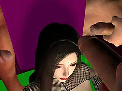 3D VAM Порно - Гангбанг принцессы Цинъи