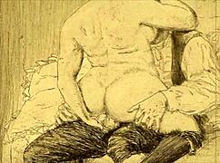 hey, check out these vintage hentai drawings with erotic anime scenes