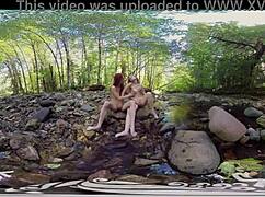 Can Ana Molly And Belle Handle Outdoor Lesbian Fingering To Orgasm? Redheads With Shaved Pussies Climax In Softcore Fun.